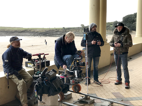Murder By The sea film crew